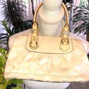 Coach Cream Shoulder Bag